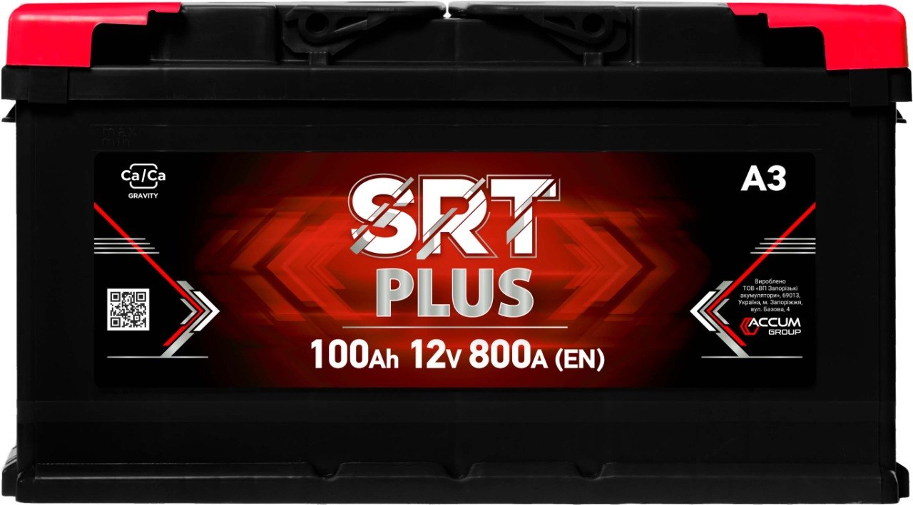 Акумулятор SRT PLUS 6CТ-100АЗ L+